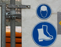 Safety measures on a construction site