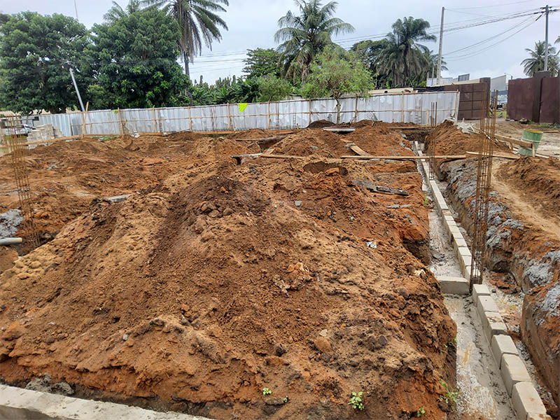 Travaux de fondation