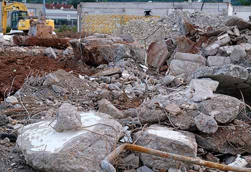 Debris to be cleared before earthworks